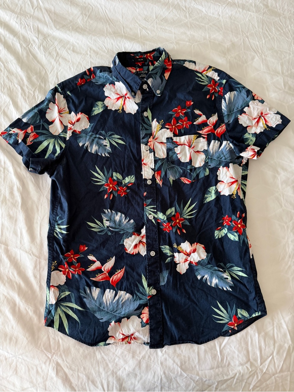 J. Crew Floral Hawaiian Aloha Style Shirt - Medium